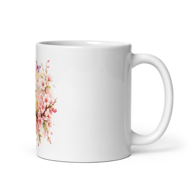 White Glossy Lovable Mug