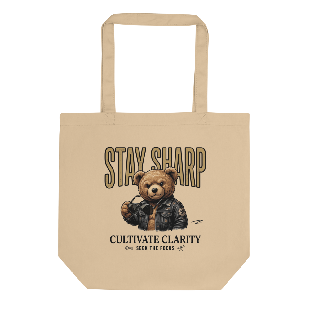 Stay sharp tote bag