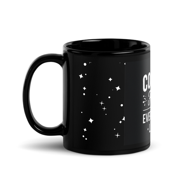 Black Glossy Coffee Mug