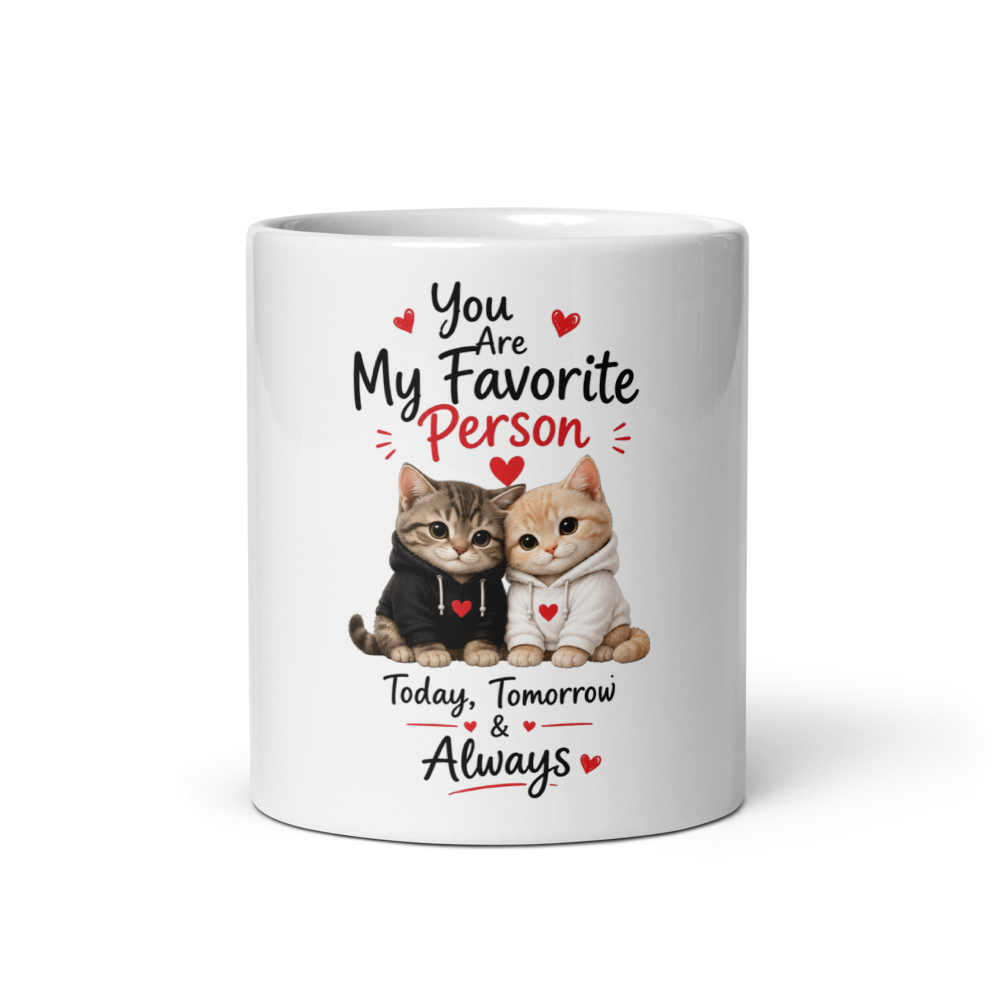 White Glossy Lovable Mug