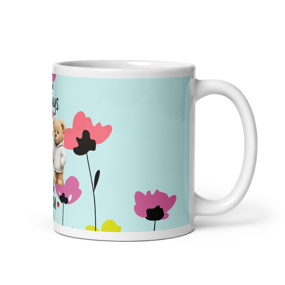 White Glossy Lovable Mug