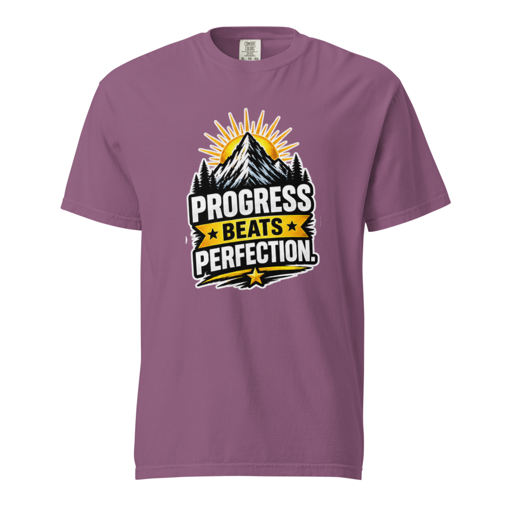Progress Beats Perfection – Growth Mindset T-Shirt