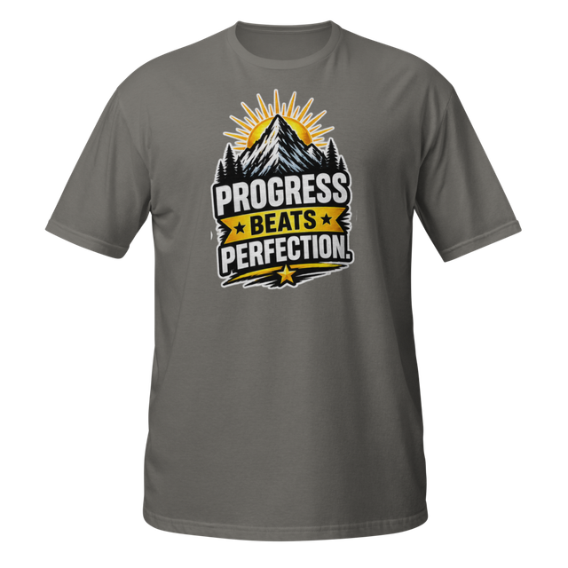 Progress Beats Perfection – Growth Mindset T-Shirt