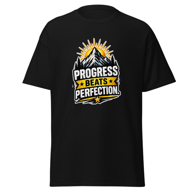 Progress Beats Perfection – Growth Mindset T-Shirt