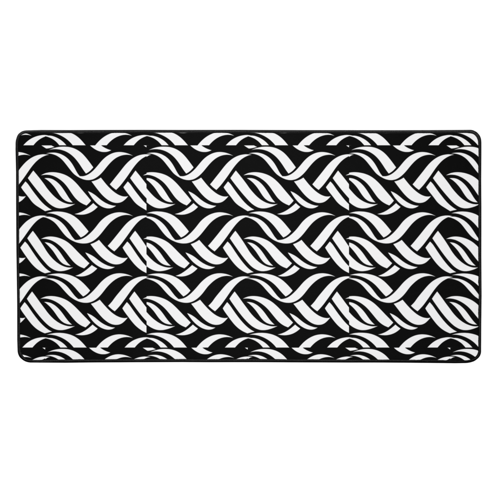 B&W Abstraction Desk Mat