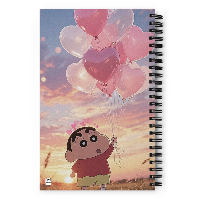 Cool genz style shinchan sprial notebook