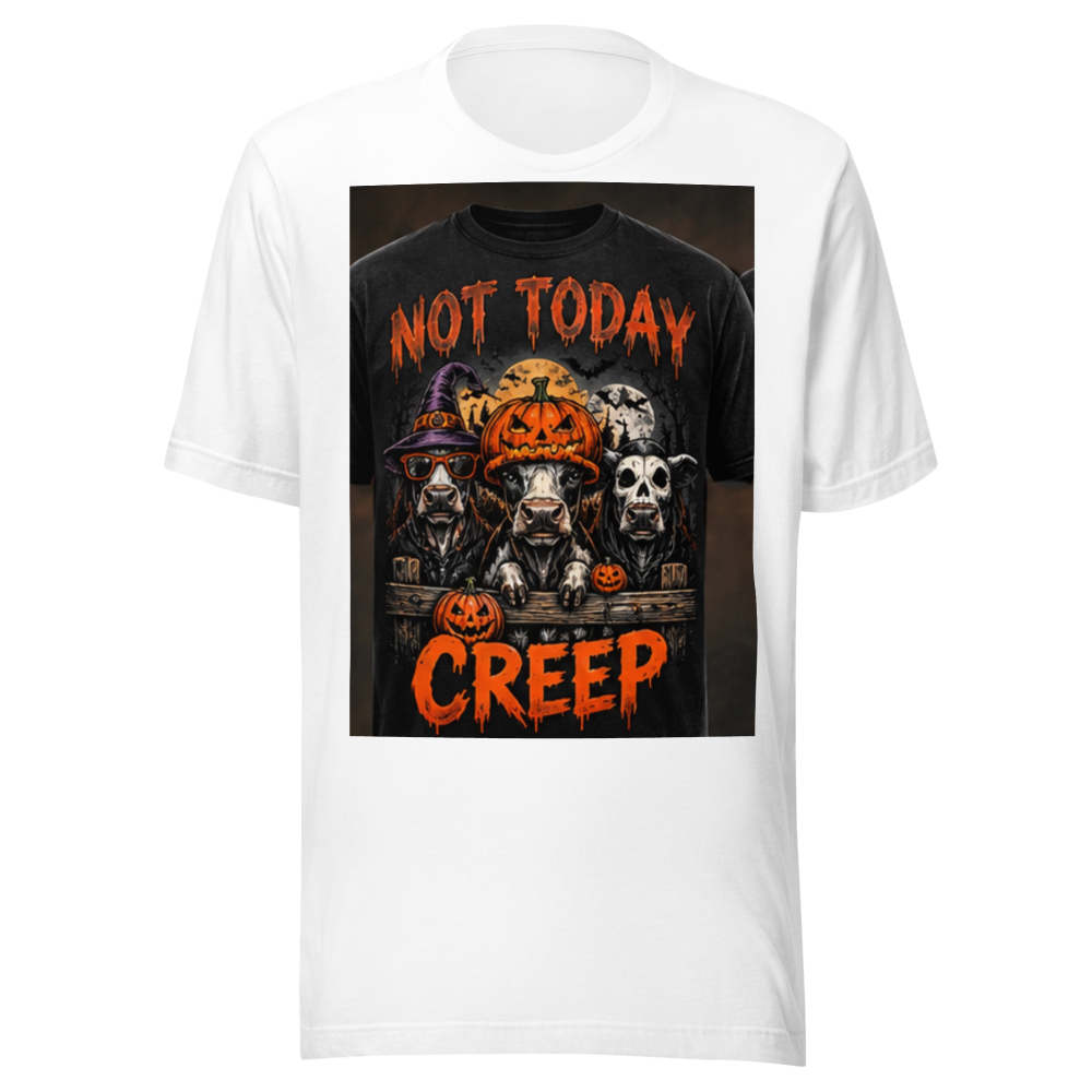 Not Today Creep Funny Halloween Cows