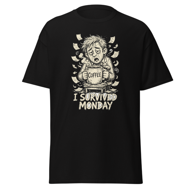 I Survived Monday Funny T-Shirt