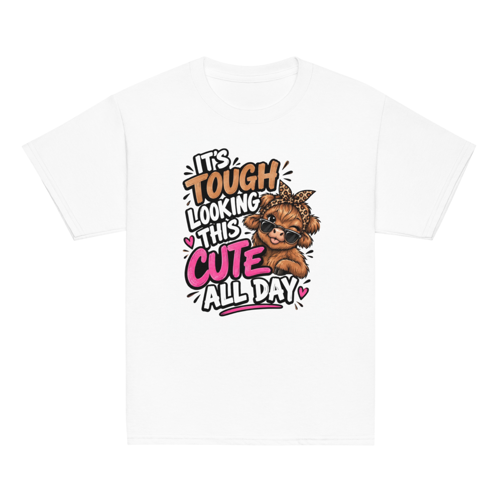 It's Tough Looking This Cute Cow Kids T-Shirt
