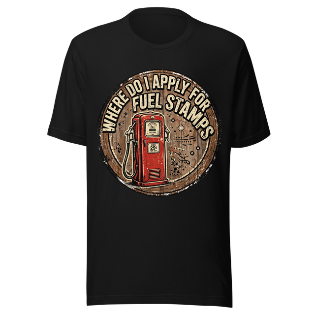 Fuel Stamps T-Shirt - Dad's Fuel Supply Co.