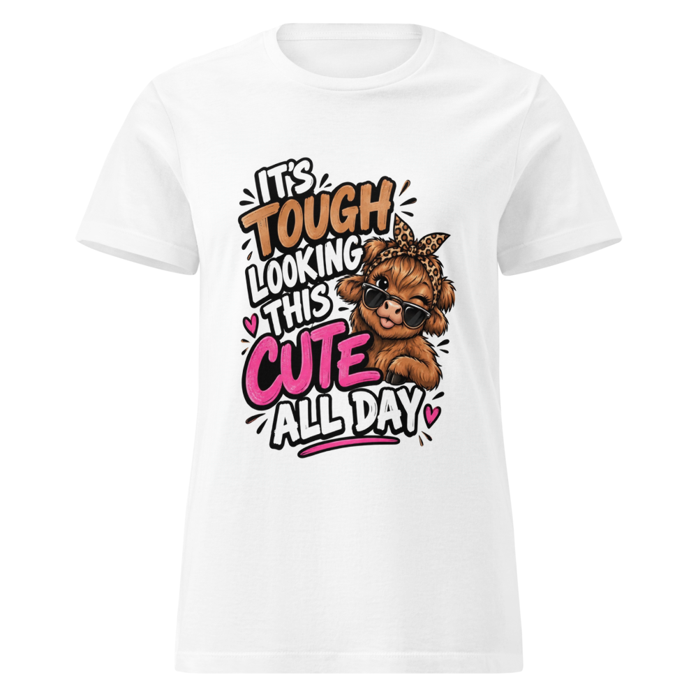It's Tough Looking This Cute Cow Funny T-Shirt