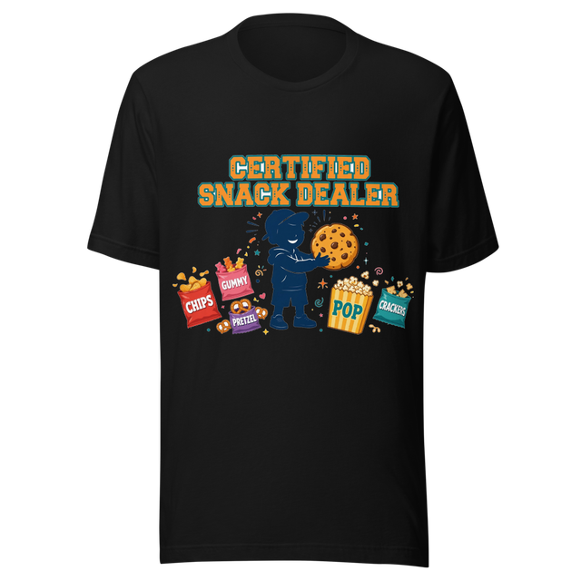 Certified Snack Dealer Funny T-Shirt