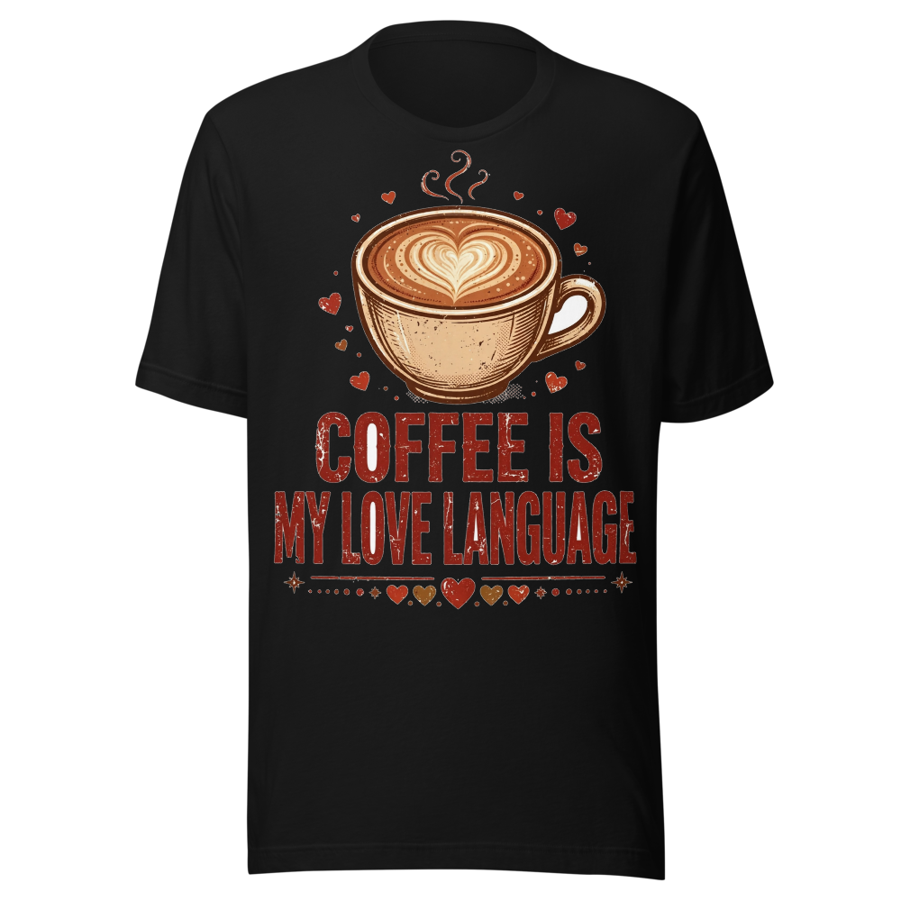 Coffee Is My Love Language Funny T-Shirt