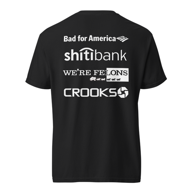 Bankers Behind Bars front, Bad Banks back
