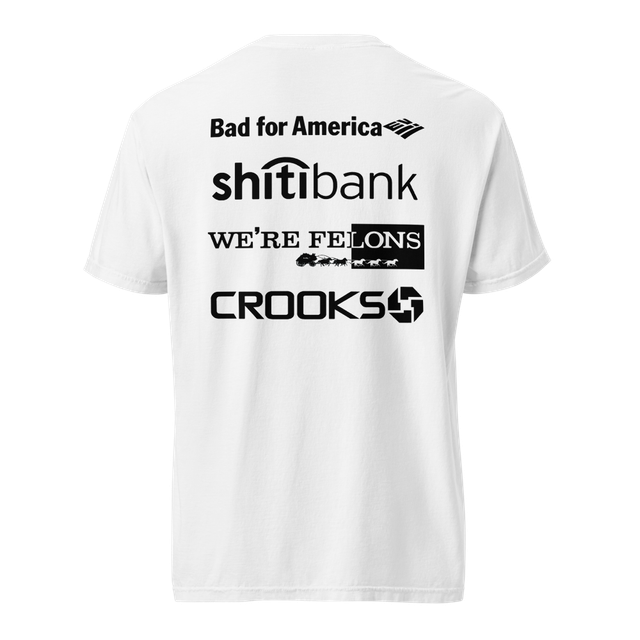 Bankers Behind Bars front, Bad Banks back
