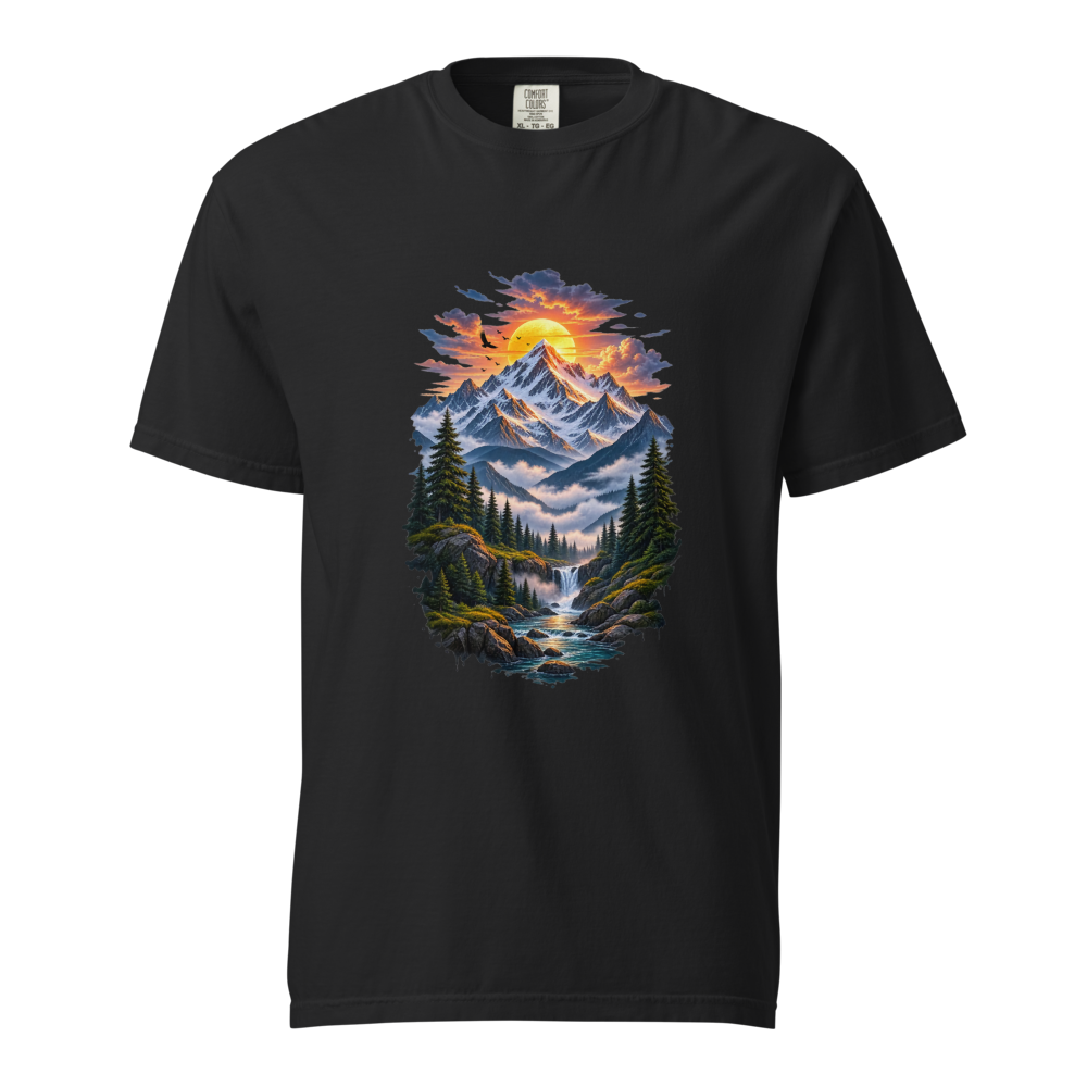 Mountain Sunset Nature T-Shirt | Outdoor Adventure