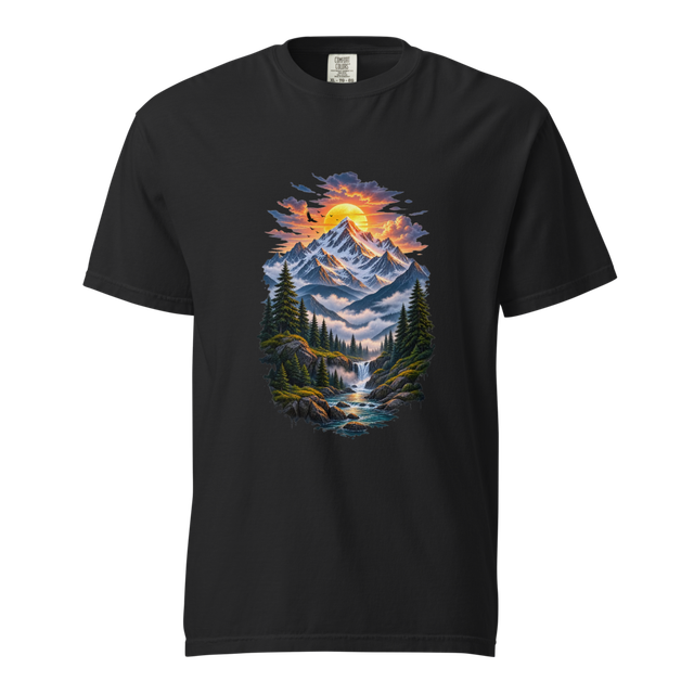 Mountain Sunset Nature T-Shirt | Outdoor Adventure