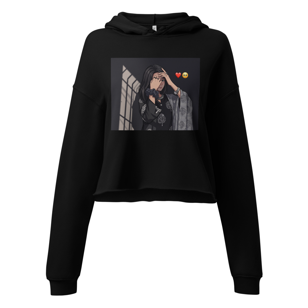 Cropped hoddie with desi look