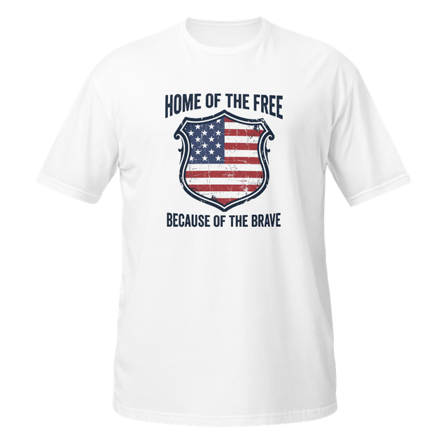 Home of the Free, Because of the Brave Tee