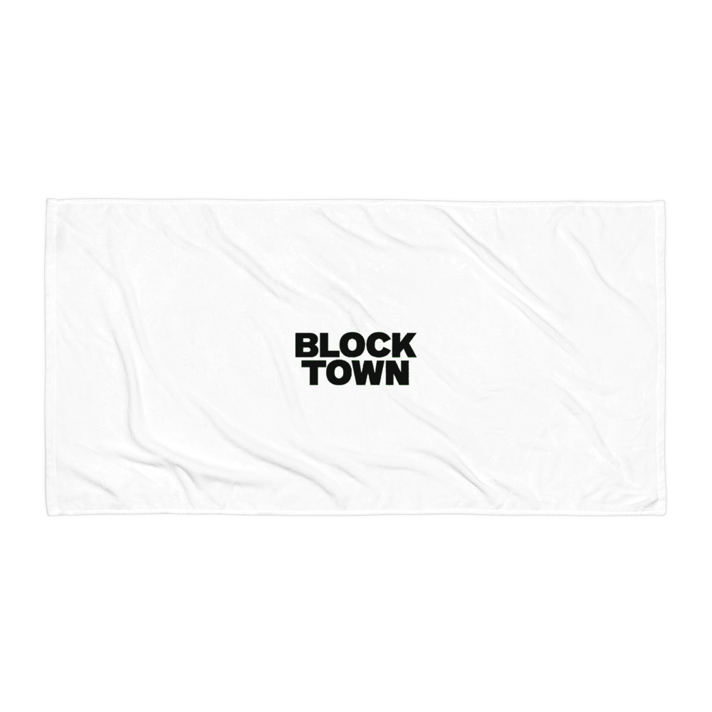 Block Town's Beach Towel