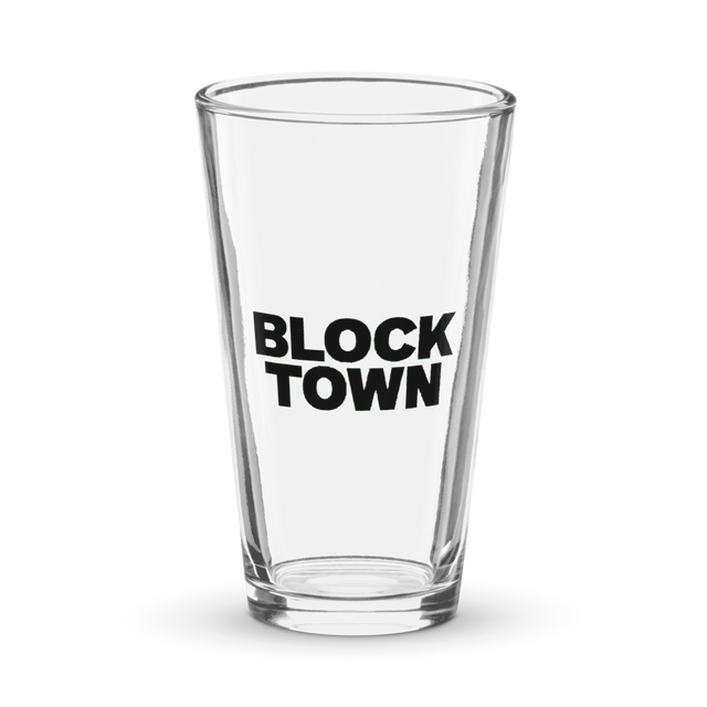 Block Town's Shaker Pint Glass