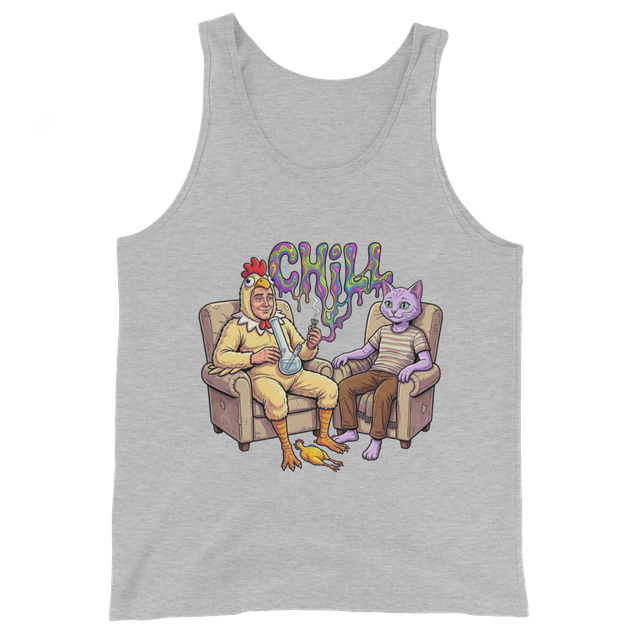 H0MBRE P0LL0 Y GATO CÓSMICO TANK TOP