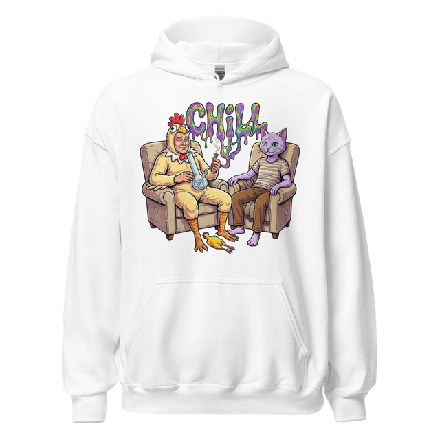 H0MBRE P0LL0 Y GATO CÓSMICO HOODIE