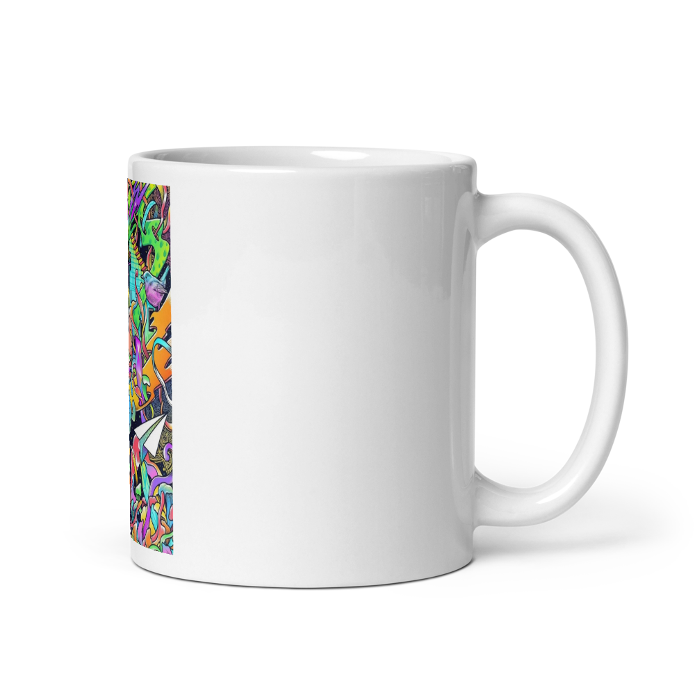 Colorful Surreal Abstract Art Coffee Mug 