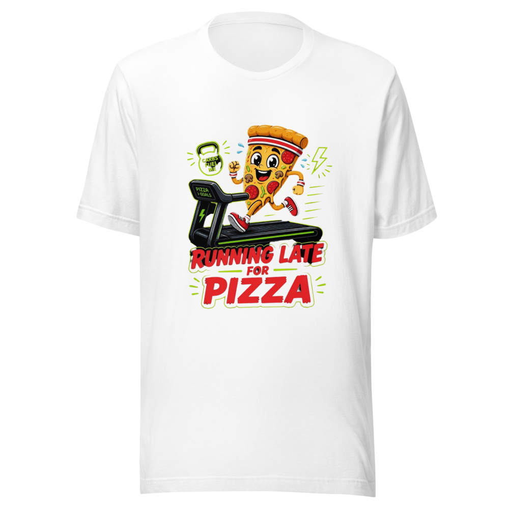 Funny Fitness Pizza Graphic Tee