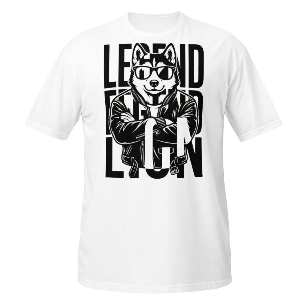 Legend Lion Husky Tee | Cool Streetwear Dog Graphi