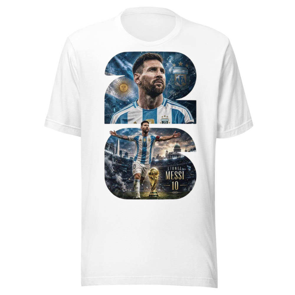 Lionel Messi 2022 World Cup Graphic T-Shirt | Arge