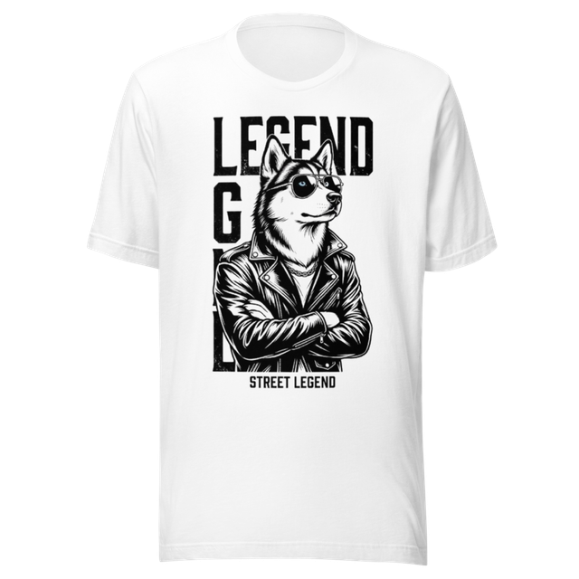Street Legend Husky T-Shirt | Cool Streetwear Dog