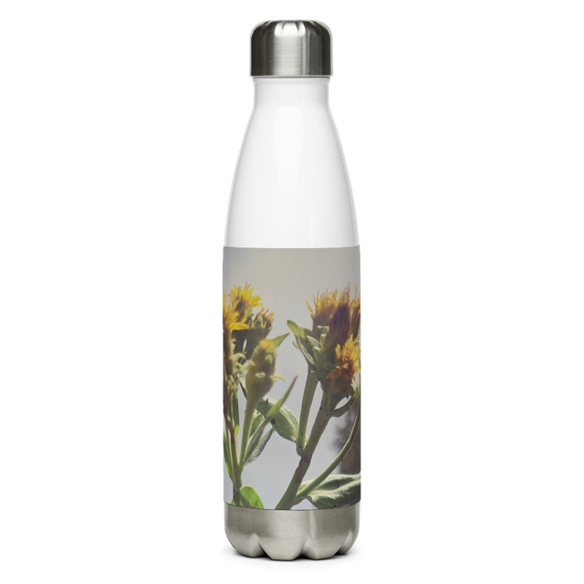 Stainless steel water bottle sunflower