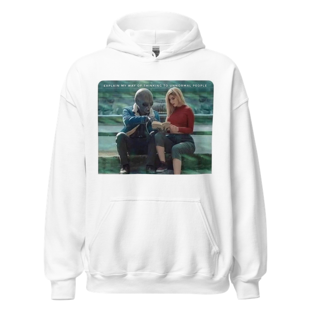 White hoodie
