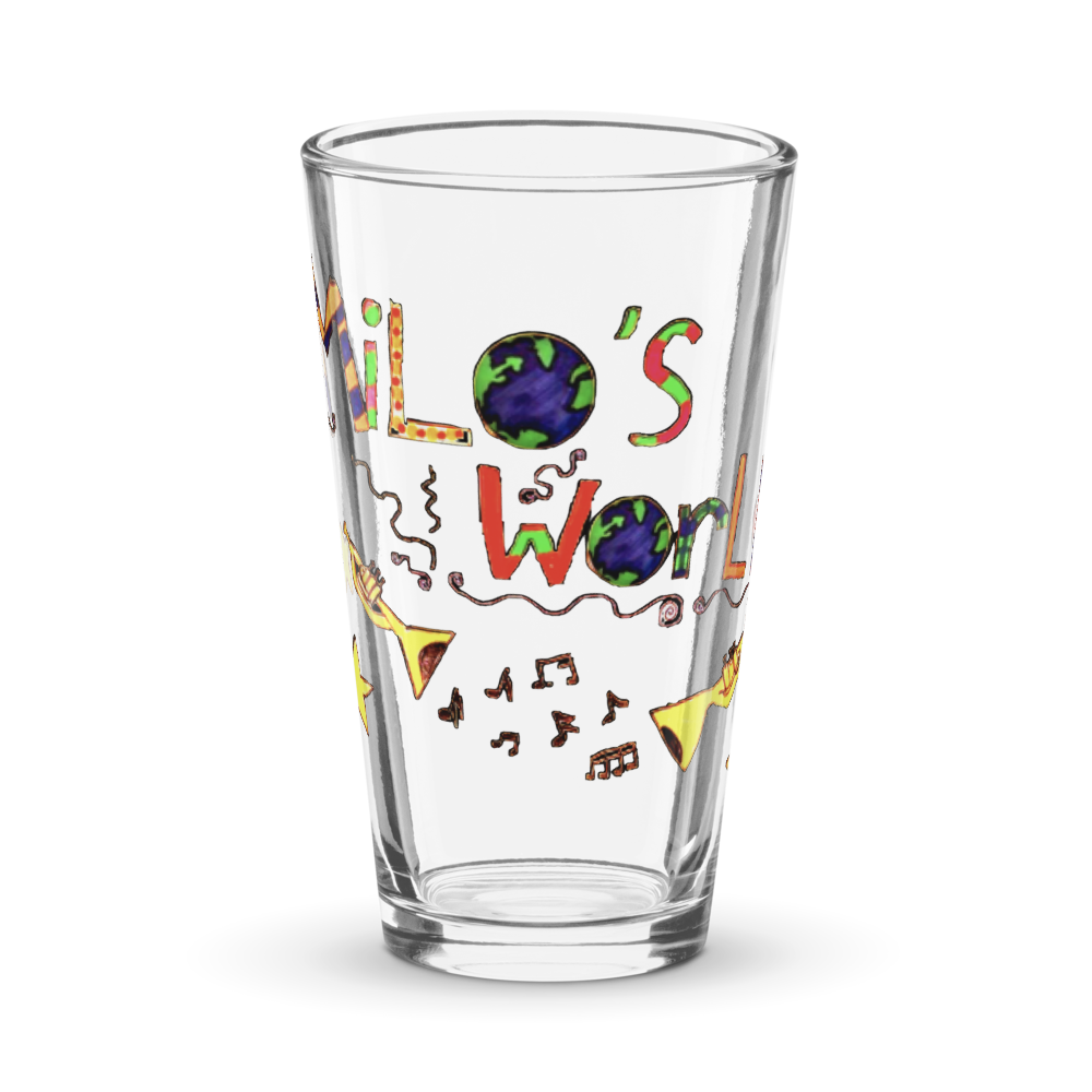 Milo's World Shaker Pint Glass
