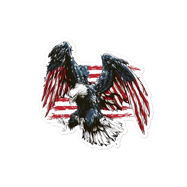 American Bird die cut stickers
