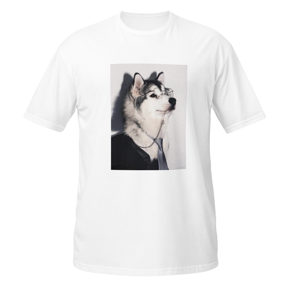 Dapper Husky Dog Unisex Softstyle T-Shirt