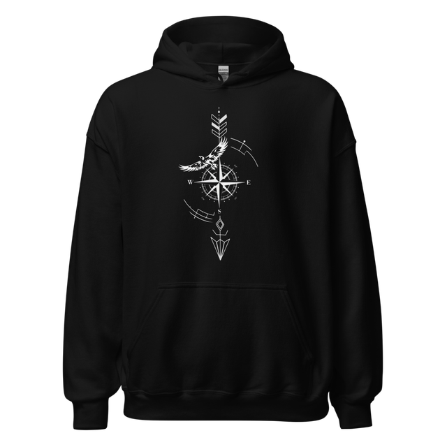 Compass Arrow Heavy Blend Hoodie