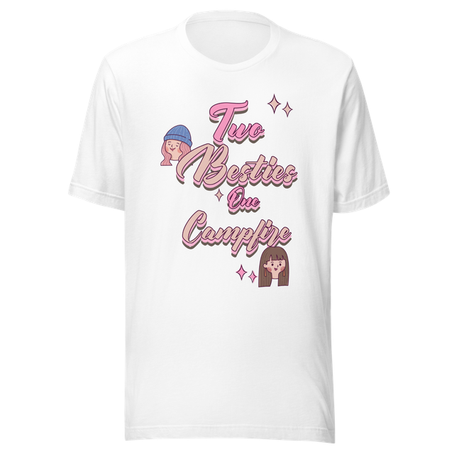 Two Besties One Campfire Camping T-Shirt