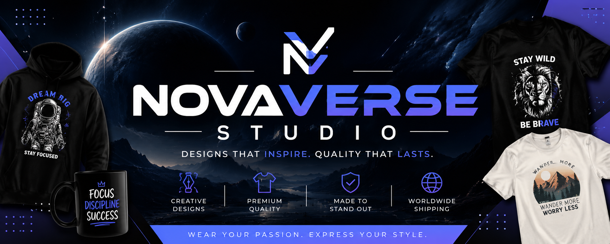 NovaVerse Studio hero banner