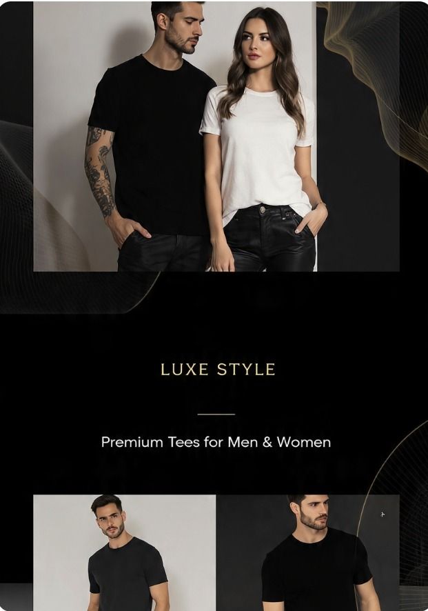 Luxe style hero banner