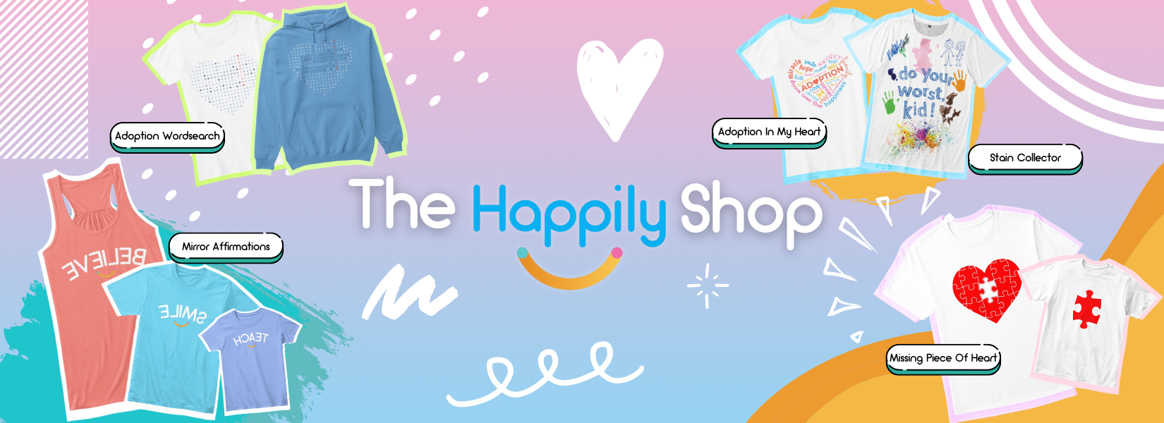 The Happily Shop hero banner