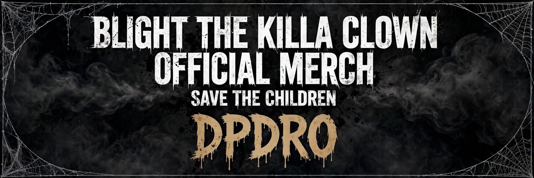 Blight The Killa Clown Official Merch. hero banner