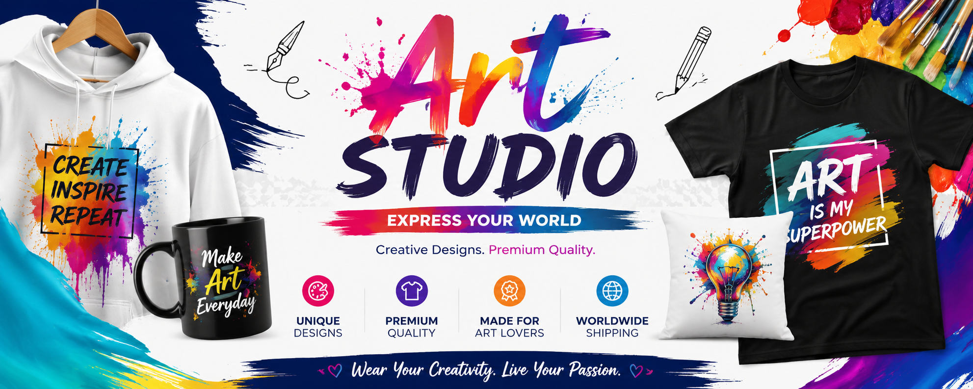 Art Studio hero banner