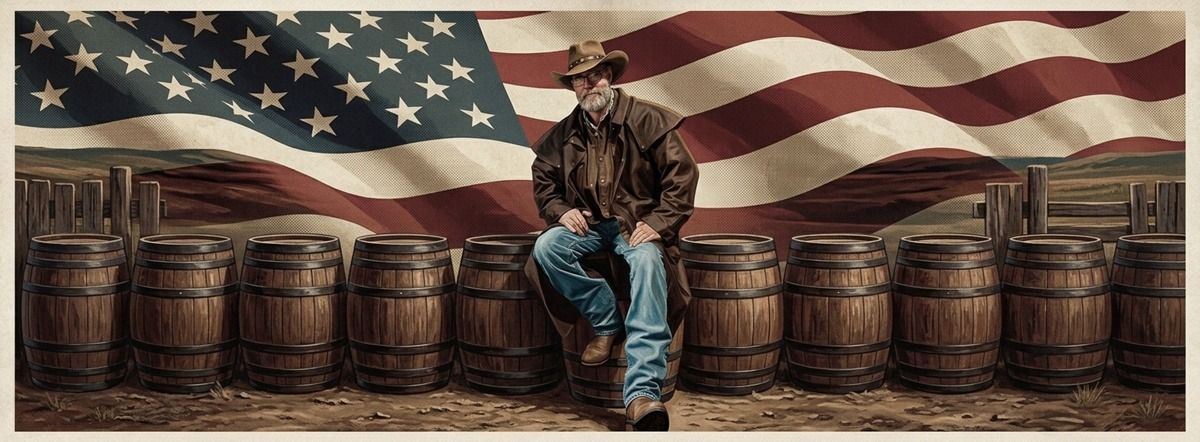 The Whiskey Cowboy Merch Store hero banner