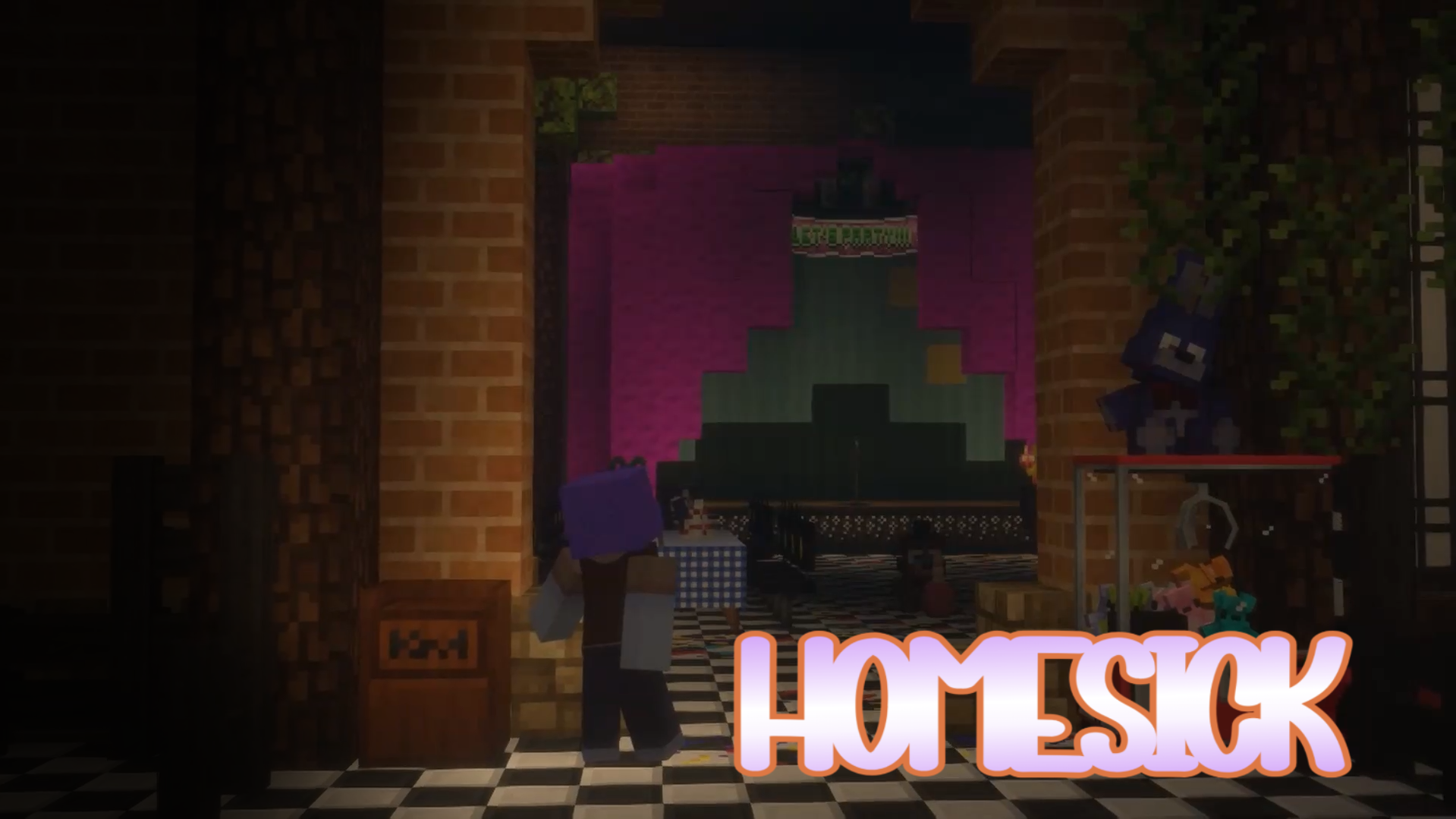 Minecraft Homesick Merch! hero banner