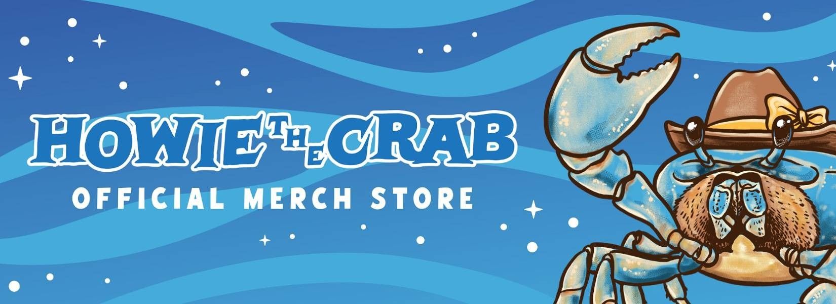 Howie The Crab TM Merch hero banner