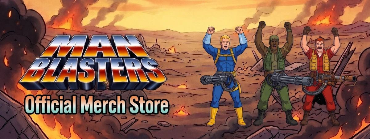 Manblasters Official Store hero banner