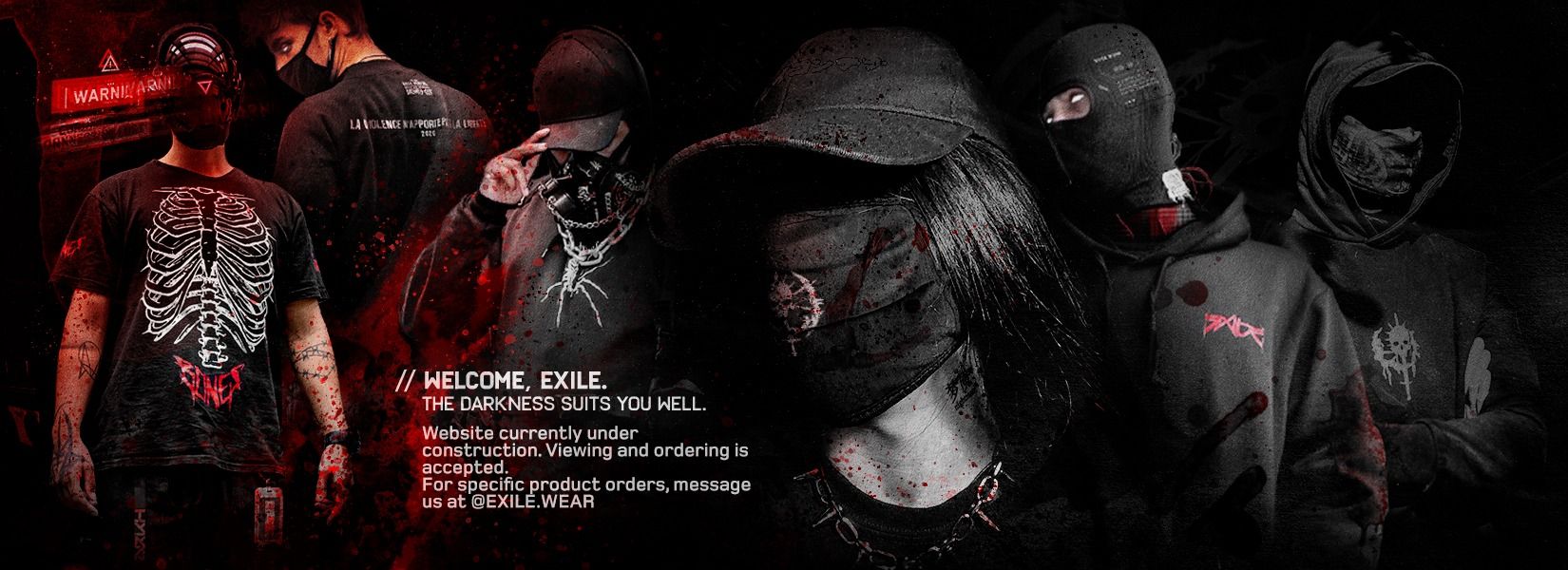 EXILE WEAR hero banner