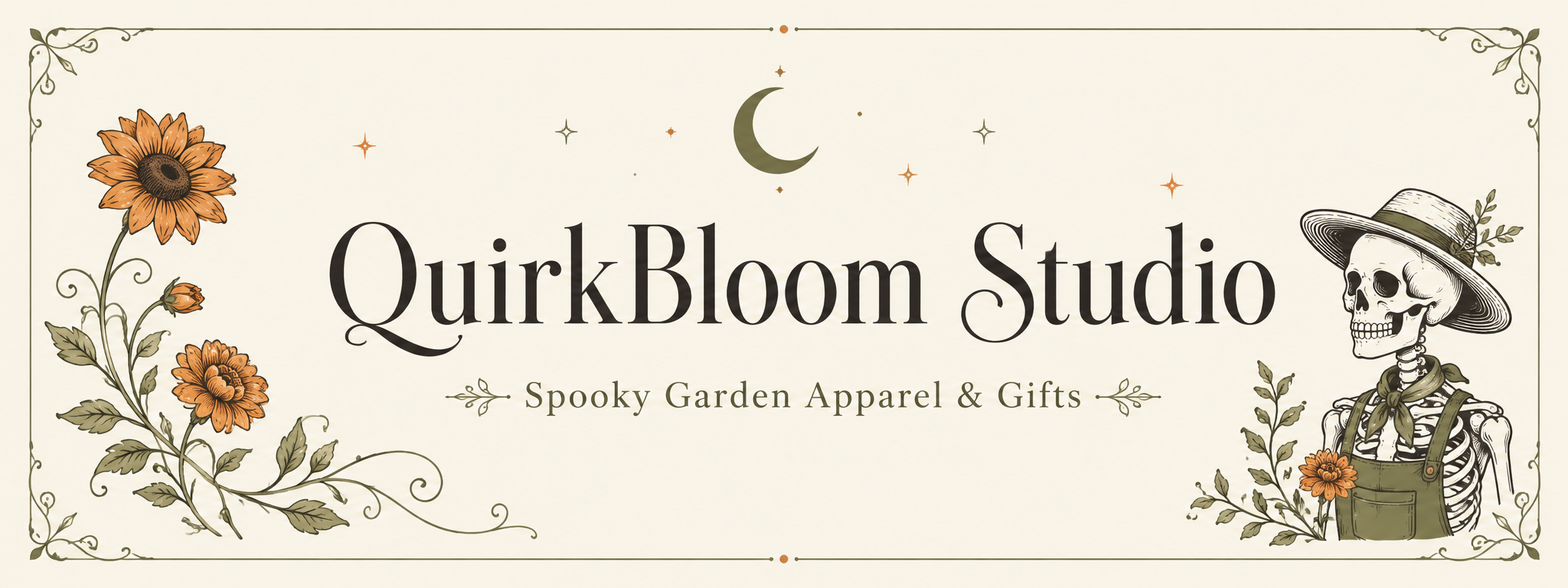 QuirkBloom Studio hero banner